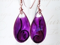 instructables Rhonda Chase Design Wire and Resin Earrings